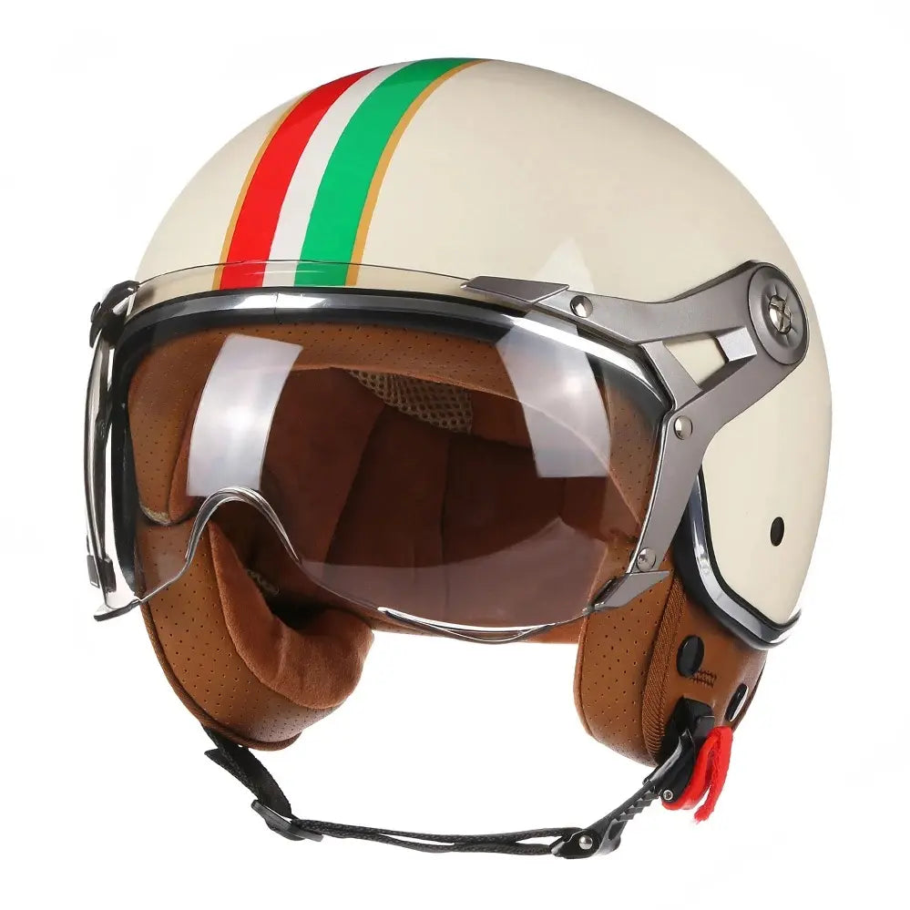 Casque Moto Vintage Italia