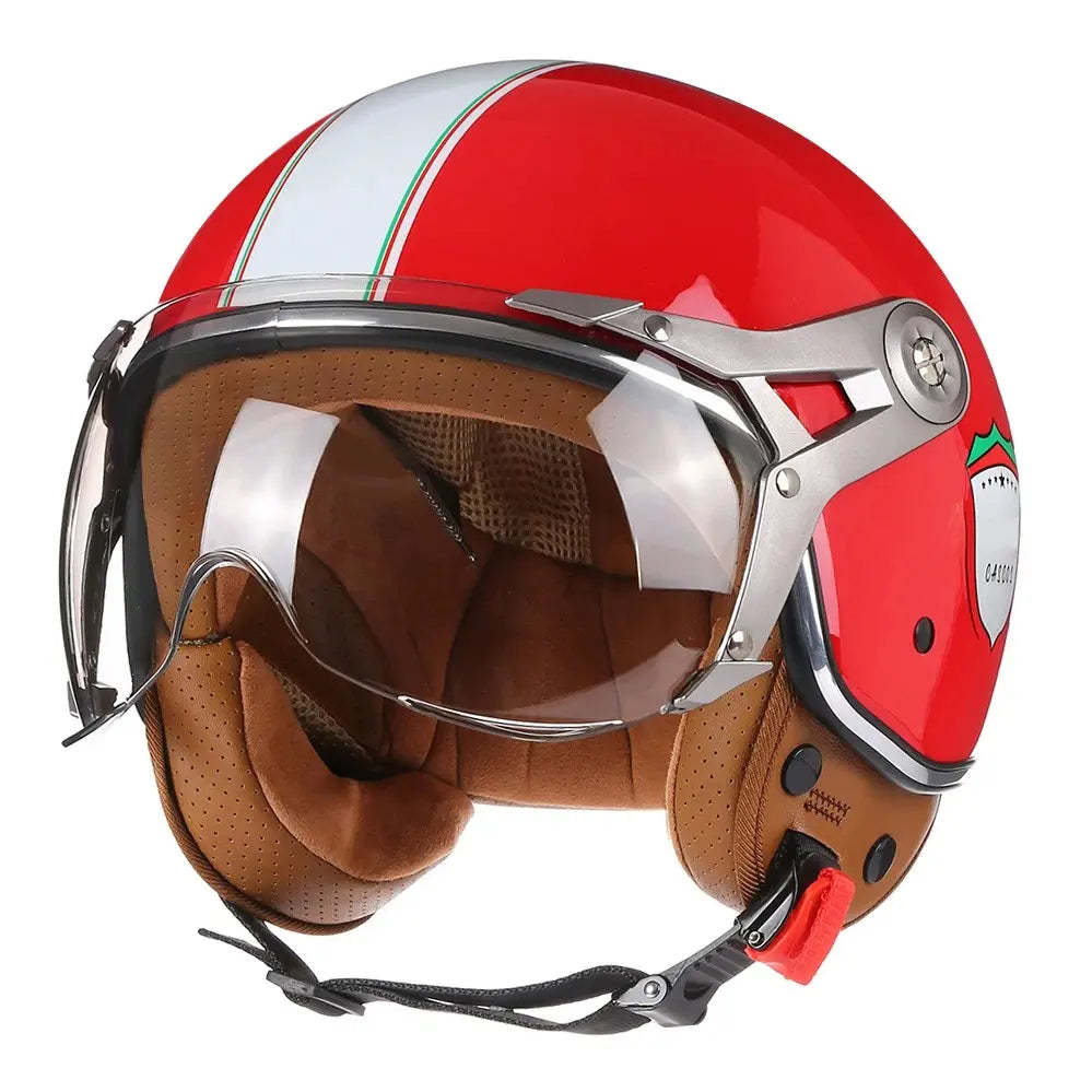 Casque Moto Vintage Italia