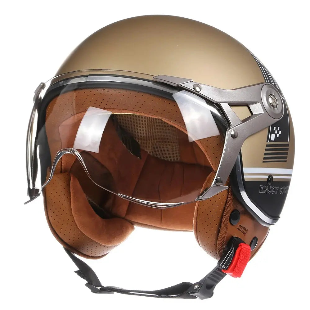 Casque Moto Vintage Italia