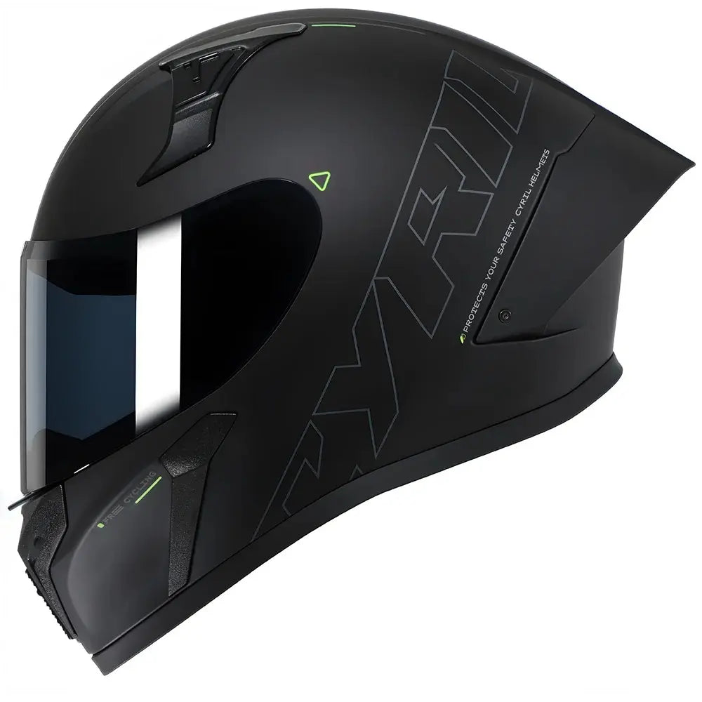 Casque moto intégral noir