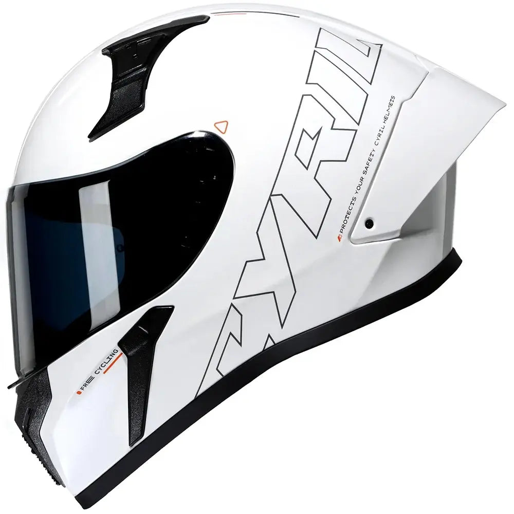 Casque moto intégral blanc