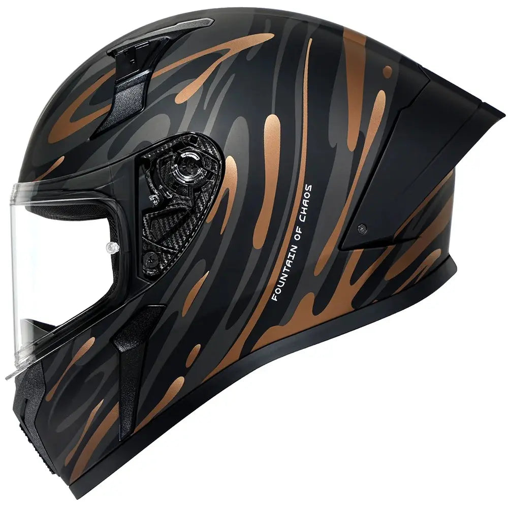 Casque moto intégral noir