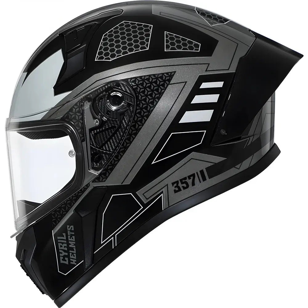 Casque moto intégral noir