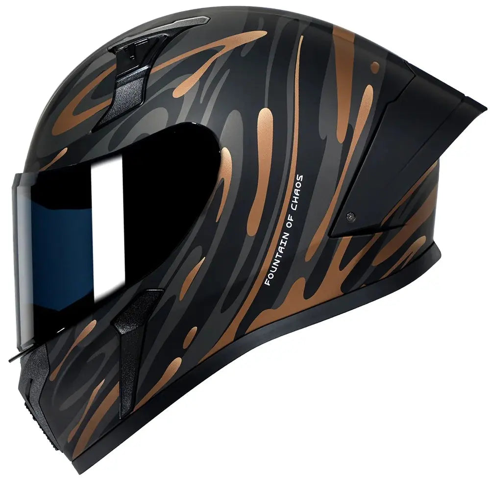 Casque moto intégral noir