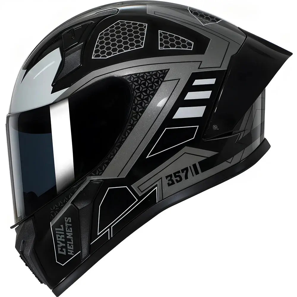 Casque moto intégral noir