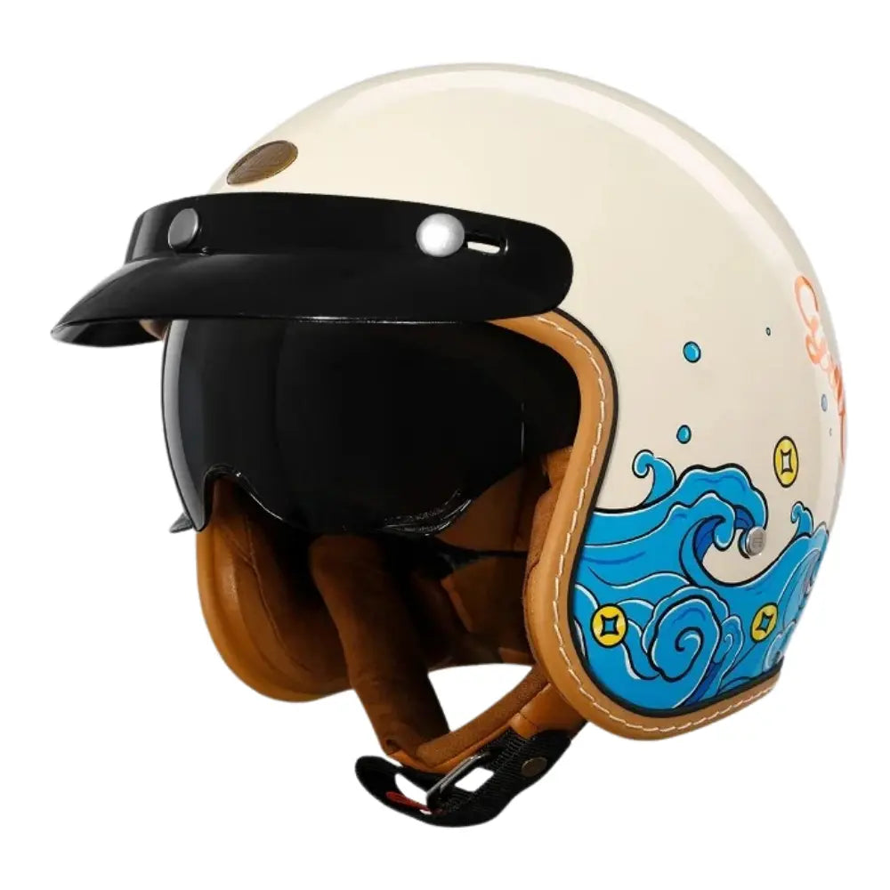Casque Moto Jet Vintage