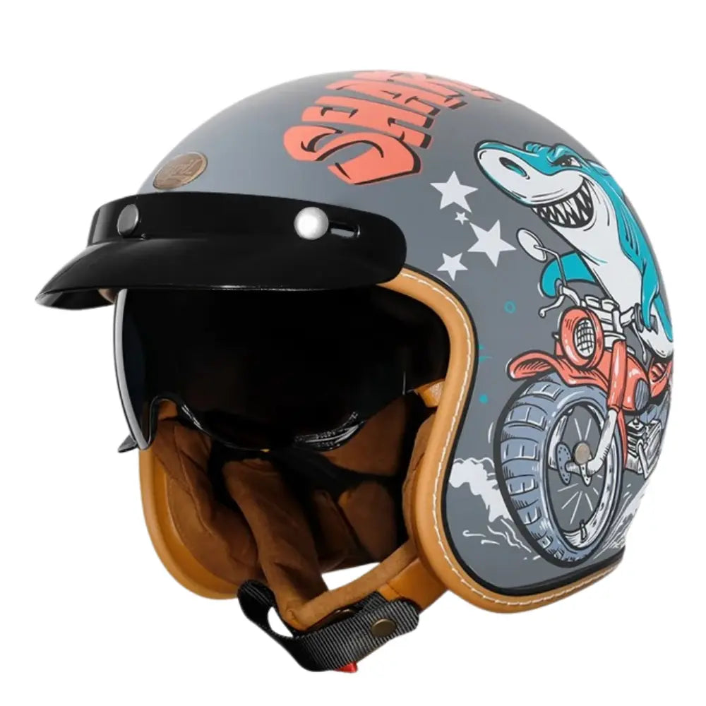 Casque Moto Jet Vintage