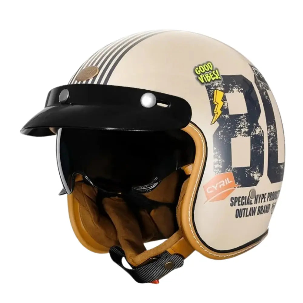 Casque Moto Jet Vintage