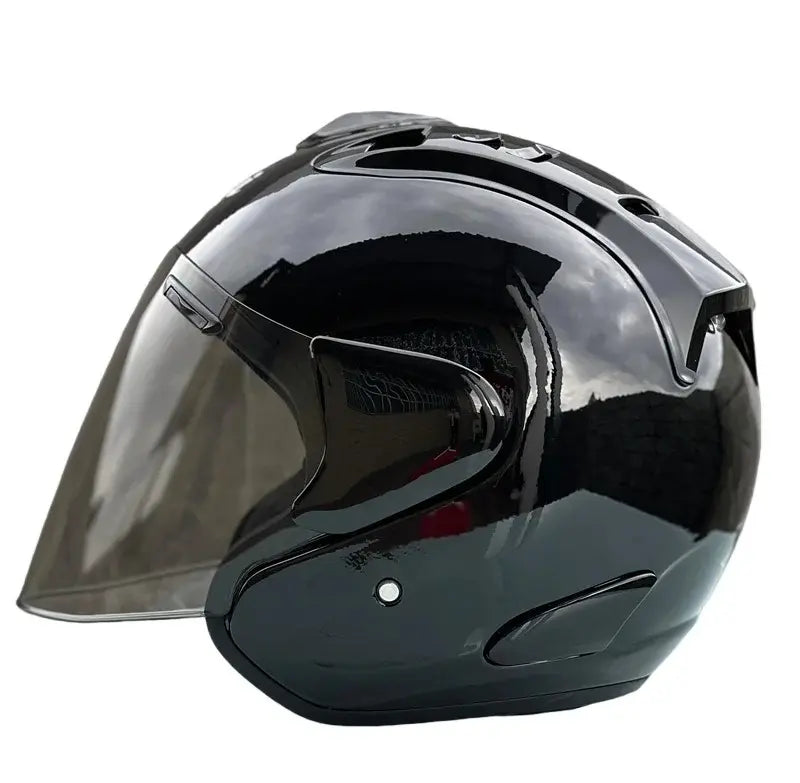 Casque moto noir arai jet