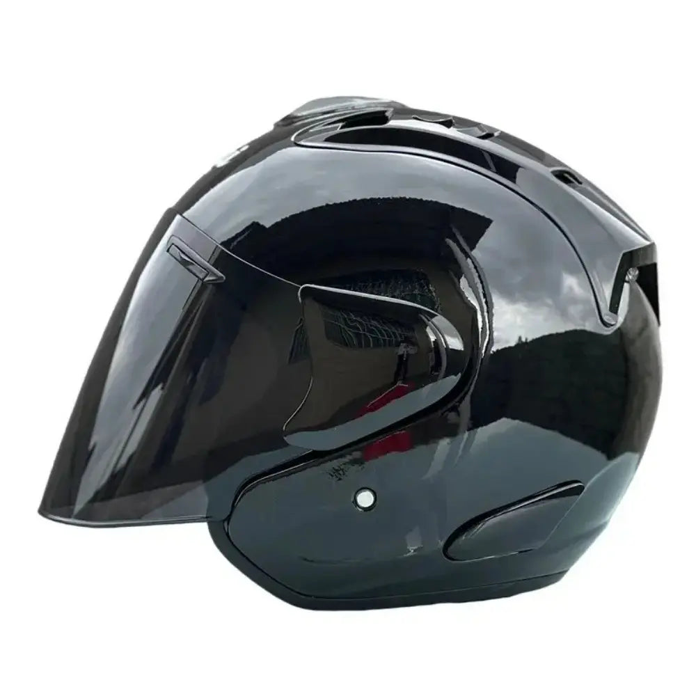 Casque moto noir arai jet