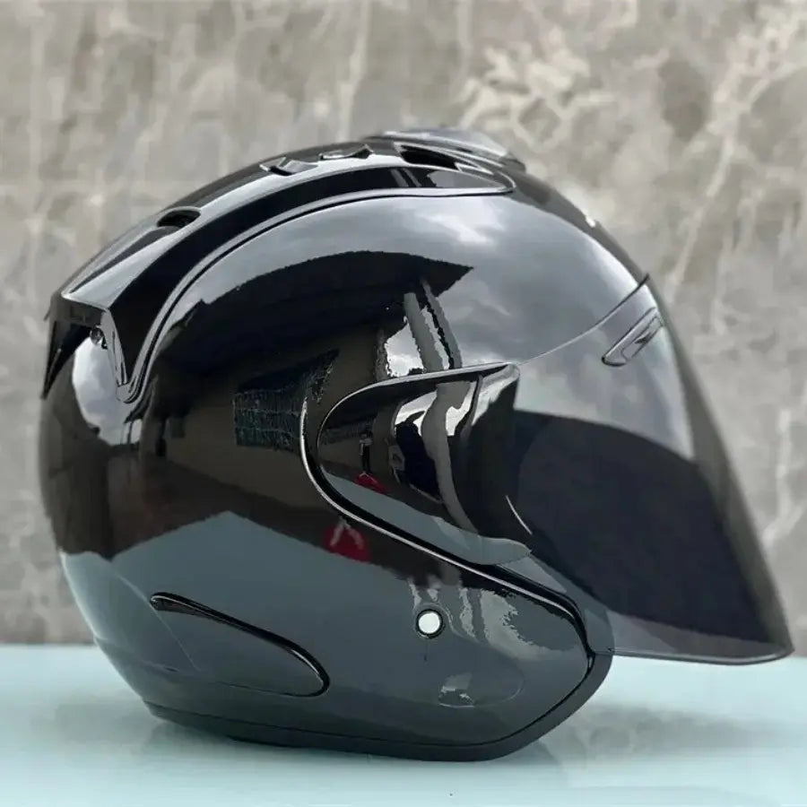 Casques Moto Jet Noir