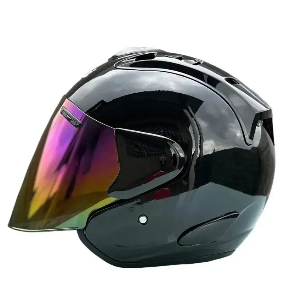 Casques Moto Jet Noir