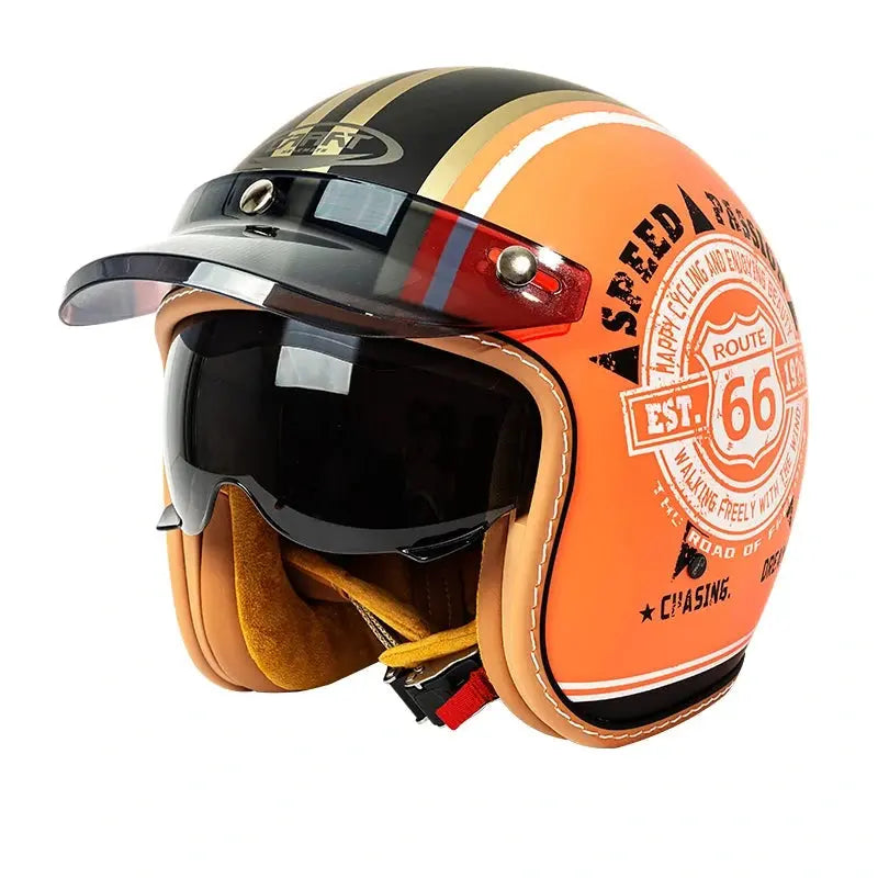 Casque Moto Vintage