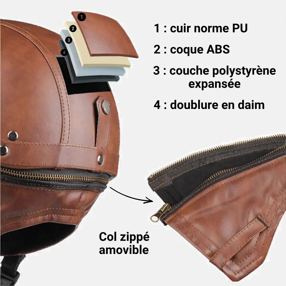 Casque Moto Jet Vintage